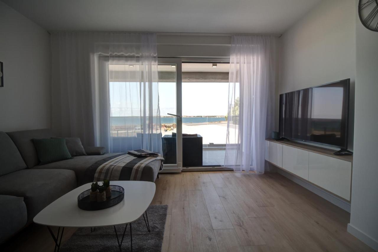 Luxury Beachfront Villa Crystal Aenona - By Ta Leut Agency Нин Экстерьер фото